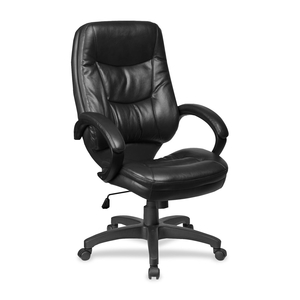 Executive High-Back Chair, 26-1/2"x28-1/2"x47-1/2",Black by Lorell