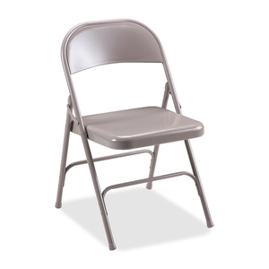 Folding Chairs,Steel Seat,19-3/8"x18-1/4"x29-5/8",4/CT,BG by Lorell