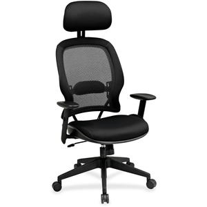 Office Star Products 55403 Executive High-Back Chair, 27-1/2"x28-1/2"x56-1/4", Black by Office Star