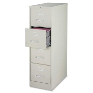 Lorell Furniture 42295 Vertical File, 22" Deep, 4-Dwr, 15"x22"x52", LGY by Lorell