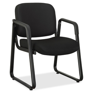 Lorell Furniture 84576 Guest Chair, 24-3/4"x26"x33-1/2", Black Fabric by Lorell