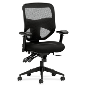 The HON Company VL532MM10 Work Chair, High Back, 30-3/4"x26"x44-1/2", Black by Basyx by HON