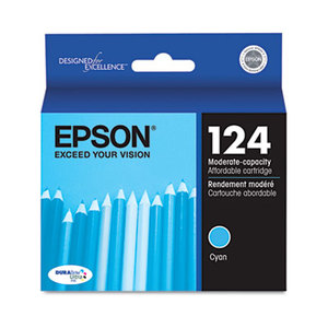 Epson Corporation T124220 T124220 (124) Moderate Capacity Ink, Cyan by EPSON AMERICA, INC.