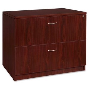 Lorell Furniture 69399 Lateral File, Anti-tip, 35"x22"x29-1/2", Mahogany by Lorell