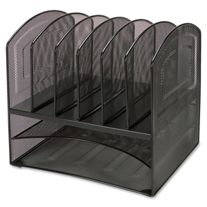 Sakura Color Products of America, Inc 37523 Organizer, Hor/Ver, 13-1/2"x11-1/4"x13-1/8", Mesh/Black by Lorell