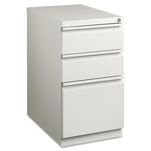 Lorell Furniture 49528 Mobile Pedestal File, B/B/F,15"x22-7/8"x27-3/4", Light Gray by Lorell