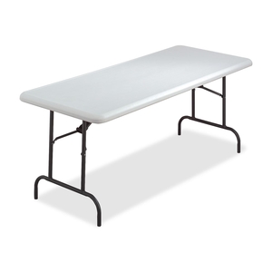 Kellogg NA Co. 12346 Folding Table, 600-Lb Capacity, 96"x30"x29", Platinum by Lorell