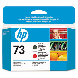 Hewlett-Packard CD949A HP 73, (CD949A) Chromatic Red/Matte Black Printhead by HEWLETT PACKARD SUPPLIES