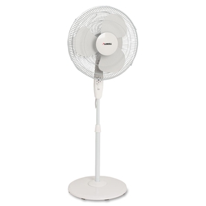 Sealed Air Corporation 49251 Floor Fan,w/ Remote,Oscillating,3-Spd,4-5/7"x18-1/4"x48",WE by Lorell