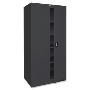 ZEBRA PEN CORPORATION 41311 Steel Storage Cabinets, 36"x24"x78", Black by Lorell