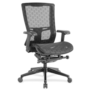 Lorell Furniture 85560 HI Back Mesh Chair, 26"x27-1/2"x46", Black by Lorell