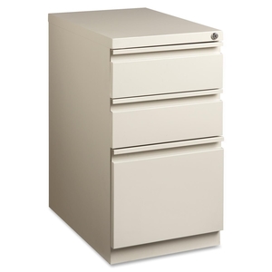 Lorell Furniture 49526 Mobile Pedestal File, B/B/F,15"x22-7/8"x27-3/4", Putty by Lorell