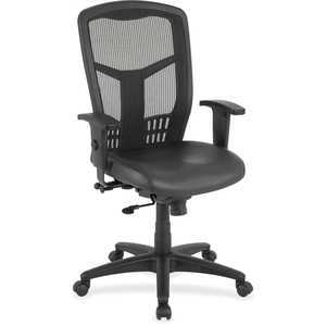 Lorell Furniture 86208 Executive Chair, Adjustable, Leather/Black by Lorell