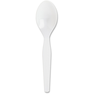 ACME UNITED CORPORATION 10432 Polystyrene Spoon, Heavyweight, 100/BX, White by Genuine Joe