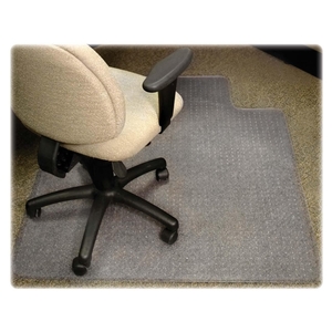 Lorell Furniture 25750 Antistatic Chairmat, 36"x48", Lip 19"x10", CL by Lorell