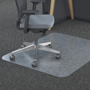 Lorell Furniture 02357 Rectangular Chairmat, All Floors/Carpets, 60"x60", Clear by Lorell