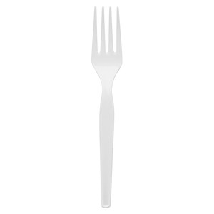 Georgia Pacific Corp. FM207 Plastic Forks, Medium Weight, 100/BX, White by Dixie