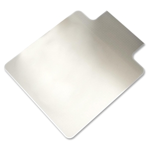 Lorell Furniture 69165 Medium Pile Chairmat, 46"x60", Lip 25"x12", Clear by Lorell