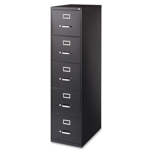 Lorell Furniture 88040 Vertical File Cabinet, 5DR, LTR, 15"X28-1/2", BK by Lorell