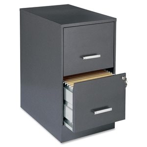 Lorell Furniture 16871 Steel Soho 2-Dr File Cabinet, 14-1/4"X22"X26-11/16, Mc/Ccl by Lorell