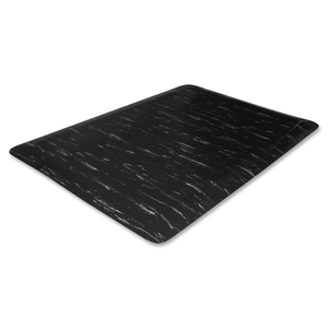 Genuine Joe 71211 Marble Top Mats, Anti-Fatigue, 2'x3'x1/2', Black Marble by Genuine Joe