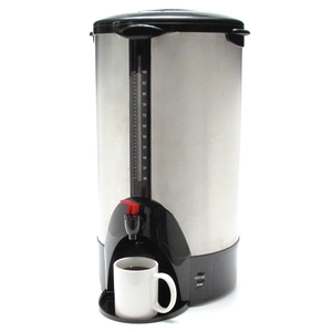 Victor Technology, LLC CP100 URN/Coffeemaker,100 Cup,13-1/2"x12-1/2"x23",Stainless Steel by Coffee Pro