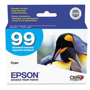 Epson Corporation T099220 T099220 (99) Claria Ink, 450 Page-Yield, Cyan by EPSON AMERICA, INC.