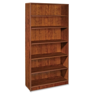 Lorell Furniture 69495 6-Shelf Bookcase,36"x12-1/2"x72",Cherry by Lorell