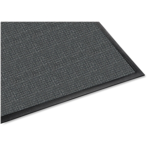 Genuine Joe 59473 Indoor/Outdoor Mat, Rubber Cleated Backing, 3'x5', Charcoal by Genuine Joe