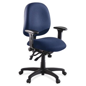 Lorell Furniture 60536 Adjustable Task Chair, 27-1/4"x25-1/4"x41-1/2, Blue by Lorell