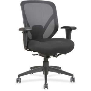 Lorell Furniture 20017 Mid Back Chair, 28-1/8"x22-7/8"x41-3/4", Black by Lorell