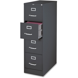 Lorell Furniture 66912 4-Dr Vertical Cabinet, Ltr, 15"x26-1/2"x52", Charcoal by Lorell