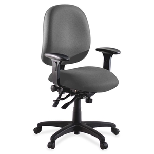 Lorell Furniture 60535 Adjustable Task Chair, 27-1/4"x25-1/4"x41-1/2", Gray by Lorell