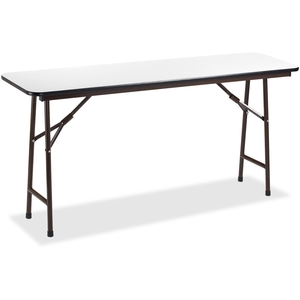 Folding Banquet Table, 72"x18", Gray by Lorell