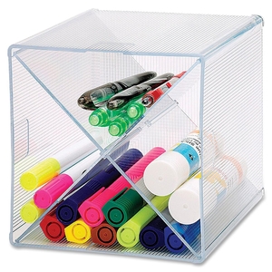 Sparco Products 82979 Storage Organizer, X-Cube, 6"x6"x6", Clear by Sparco