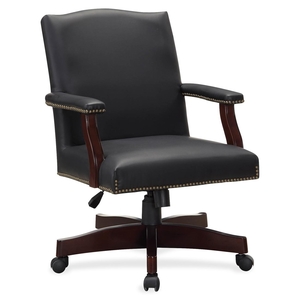 Lorell Furniture 68250 Traditional Executive Chair, 27-1/4"x32-1/2"x42-3/4", BK by Lorell