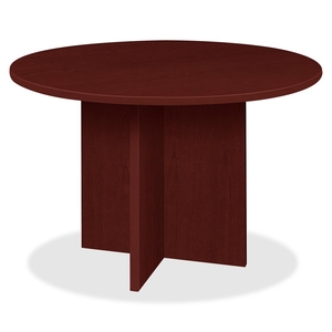 Lorell Furniture 79127 Round Conference Table, 42"x42"x29", Mahogany by Lorell