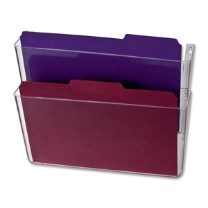 OFFICEMATE INTERNATIONAL CORP. 21404 Wall File, 13"x4-1/8"x11", Letter, 2/BX, Clear by OIC