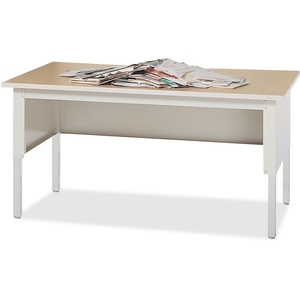 Mayline Group TB60PG Work Table, 60"x30"x29"-36", Pebble Gray by Kwik-File