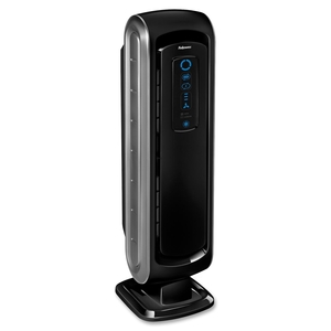 Fellowes, Inc 9286001 Air Purifier, Up to 90 Sq.Ft., 7-1/2"x8-1/2"x27-1/4", Black by Fellowes