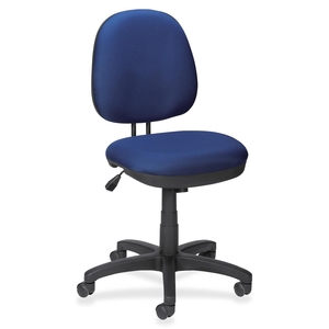 Lorell Furniture 84865 Task Chair, Tilt/Tension, 19"x24-1/2"x35-1/4 to 40", Blue by Lorell