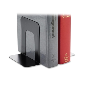 Business Source 42550 Bookend Supports, Standard, 4-3/4"x5-1/4"x5", Black by Business Source