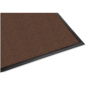 Genuine Joe 58842 Indoor/Outdoor Mat, Waterguard, Rubber Back,3'x5', Brown by Genuine Joe