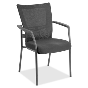 Lorell Furniture 85566 Guest Mesh Chair, 25"x20"x32", Black/Grey by Lorell