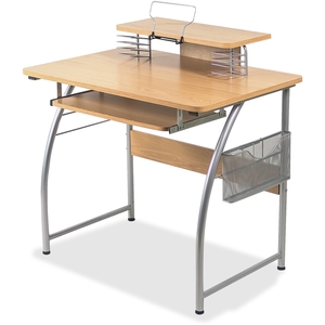 Lorell Furniture 14337 Computer Desk, Laminate, 23-3/5"x35-2/5"x35-1/5", MPL by Lorell