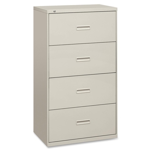 4-Drawer Lateral File W/Lock,30"x19-1/4"x53-1/4", Light Gray by HON