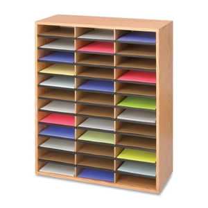 Literature Organizer, 36 Cmprtment, 29"x12"x34-1/2", MOK by Safco