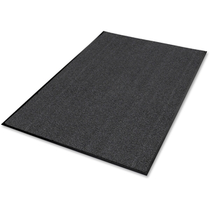 Genuine Joe 58464 Indoor Wiper Mat, Nylon Carpet, Rubber Back, 4'x6', Gray by Genuine Joe