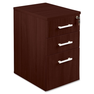 Lorell Furniture 81939 Underdesk Box/Box/File, 15-34"x22"x27-1/4", Mahogany by Lorell