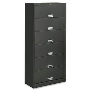 6-Shelf Legal File, 36"x16-3/4"x75-7/8", Charcoal by HON